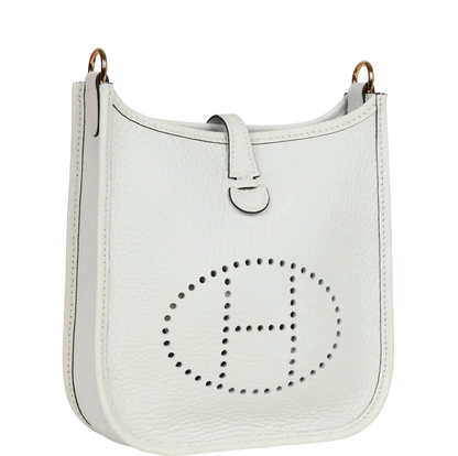 Hermes Evelyne TPM New White Clemence Gold Hardware