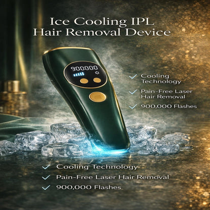 Ice Cooling IPL Hair Removal Device – Smooth Skin At-Home System