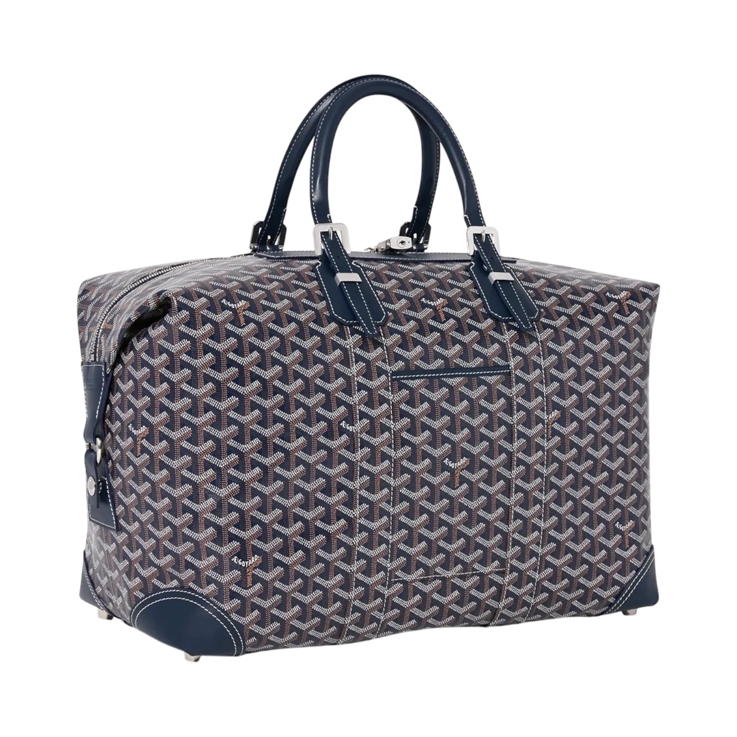 Goyard Bowling 45 Navy Blue Duffle Bag