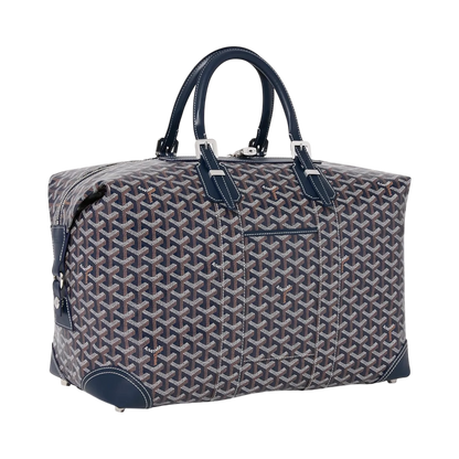 Goyard Bowling 45 Navy Blue Duffle Bag
