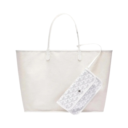 Goyard Saint Louis Tote Bag PM White