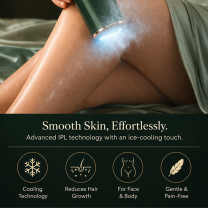 Ice Cooling IPL Hair Removal Device – Smooth Skin At-Home System
