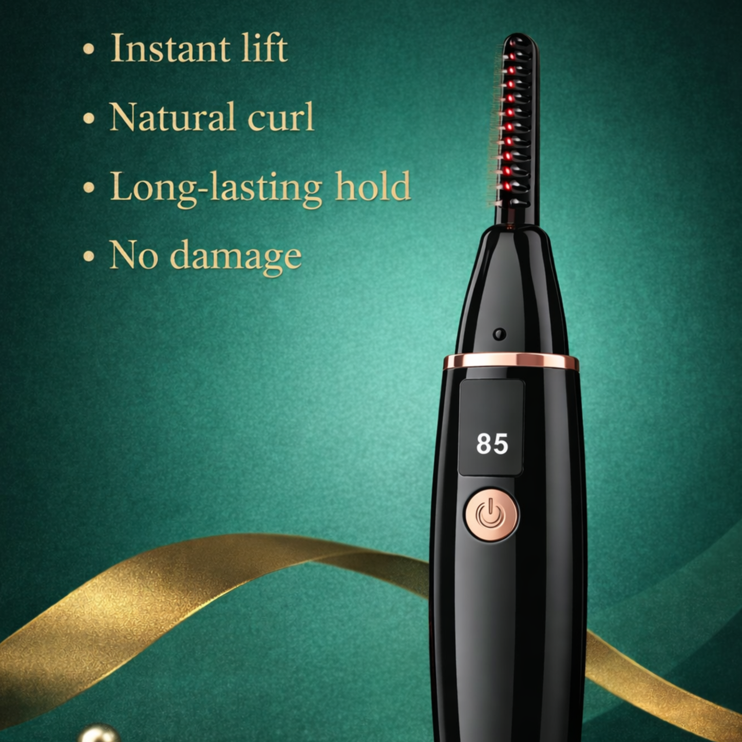Luxe Heated Eyelash Curler – Soft Lift & Long-Lasting Curl