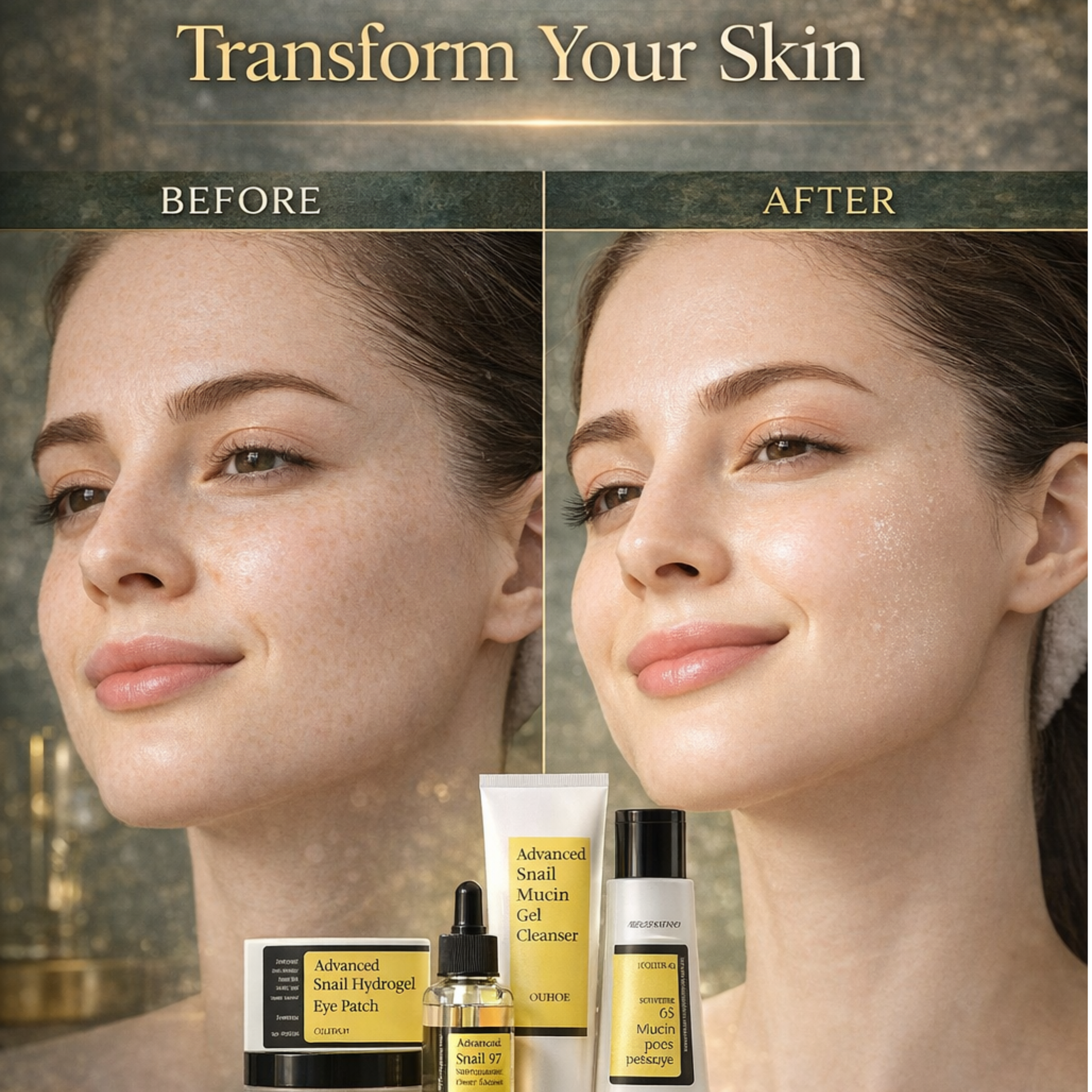 Snail Repair Skincare Kit – Hydrating Renewal Routine Set