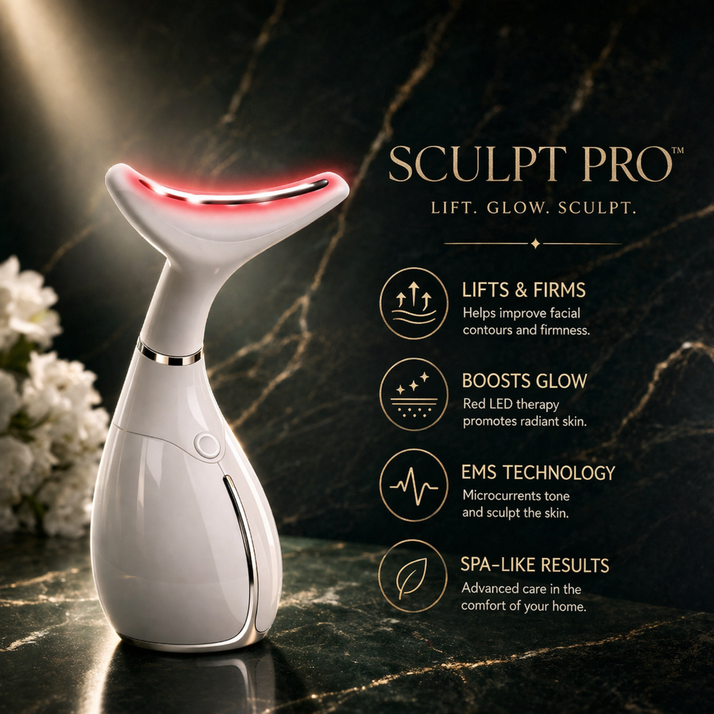 Orlisse Sculpt Pro Facial Lifting Device – Lift, Glow & Define