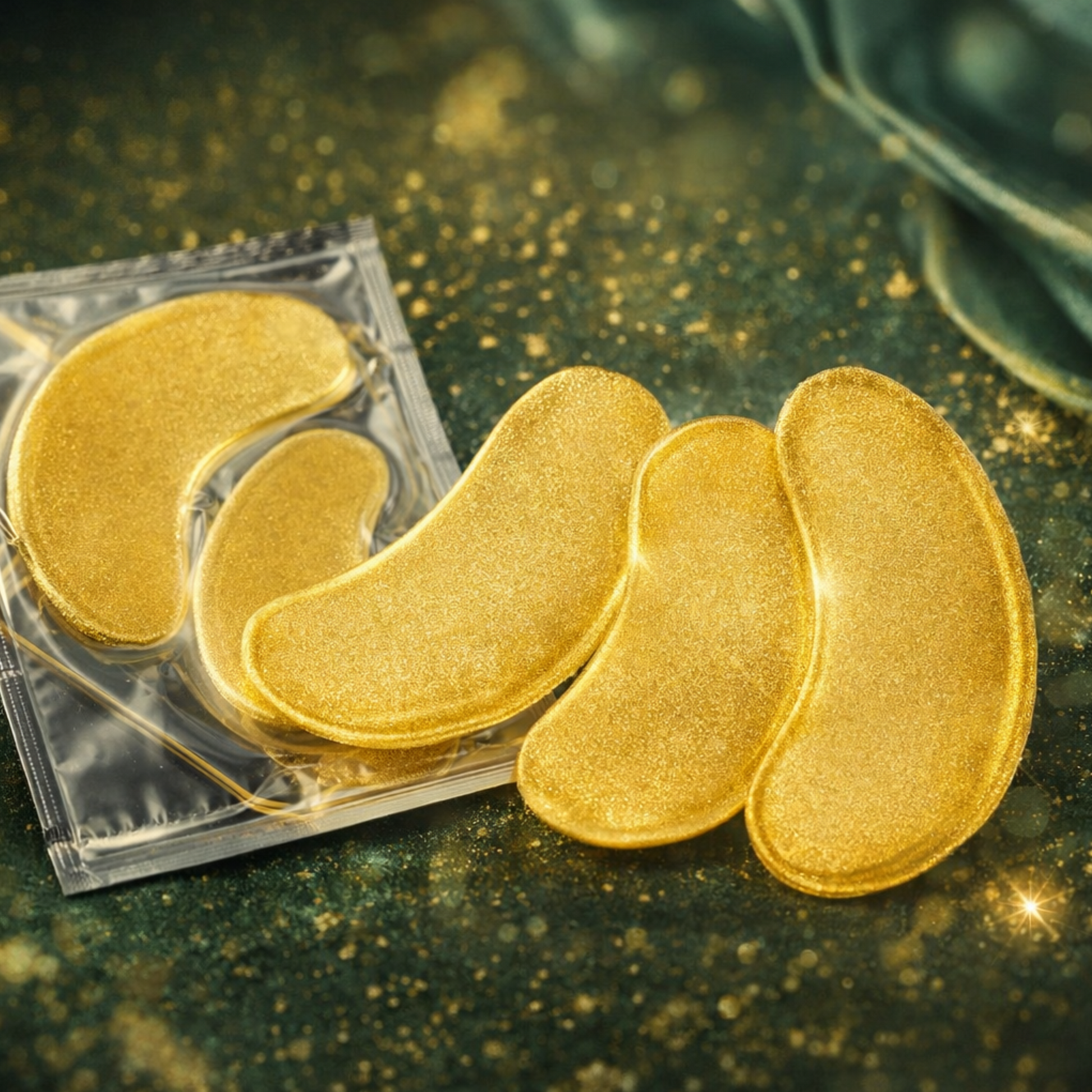 Gold Under Eye Patches – Cooling Puffiness & Dark Circle Care